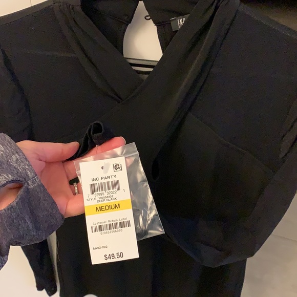 INC black shirt NEW with tags ! M - Picture 5 of 8